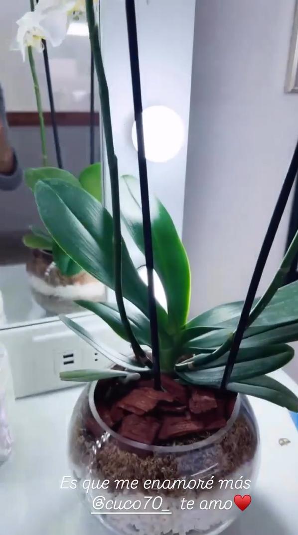 Daniela Aránguiz muestra regalo de Cuco Cerda.