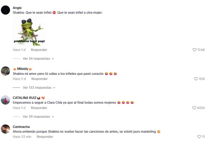 Críticas que recibió Shakira en redes sociales - Captura