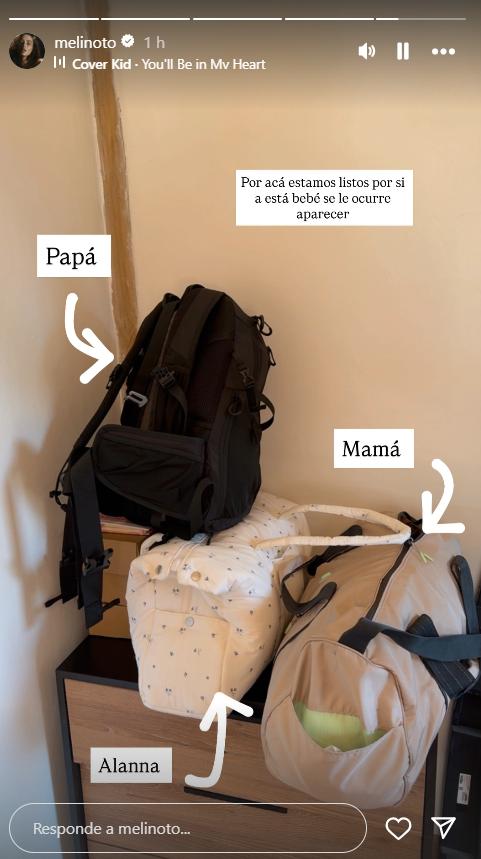 Meli Noto y Pangal Andrade tienen todo listo para el parto - Instagram