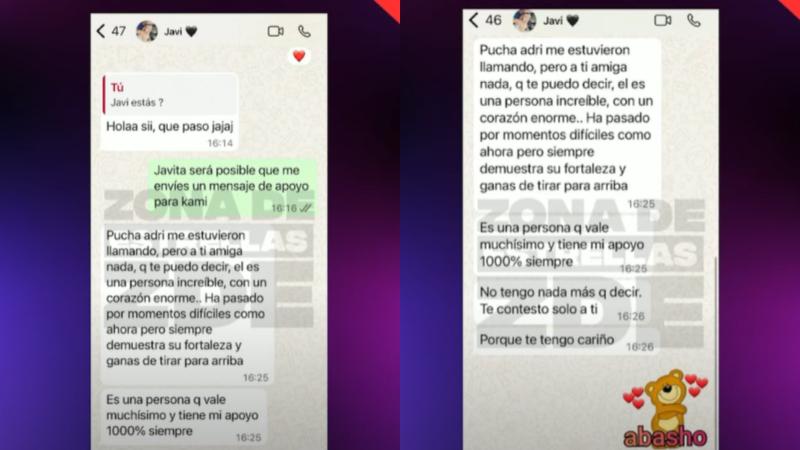 Adriana Barrientos se contactó con influencer vinculada a Francisco Kaminski - Zona de Estrellas