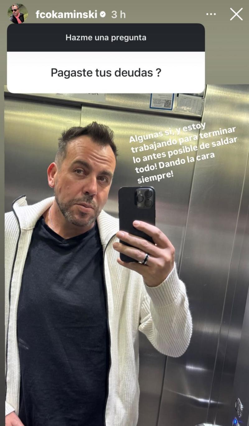 Francisco Kaminski responde en Instagram