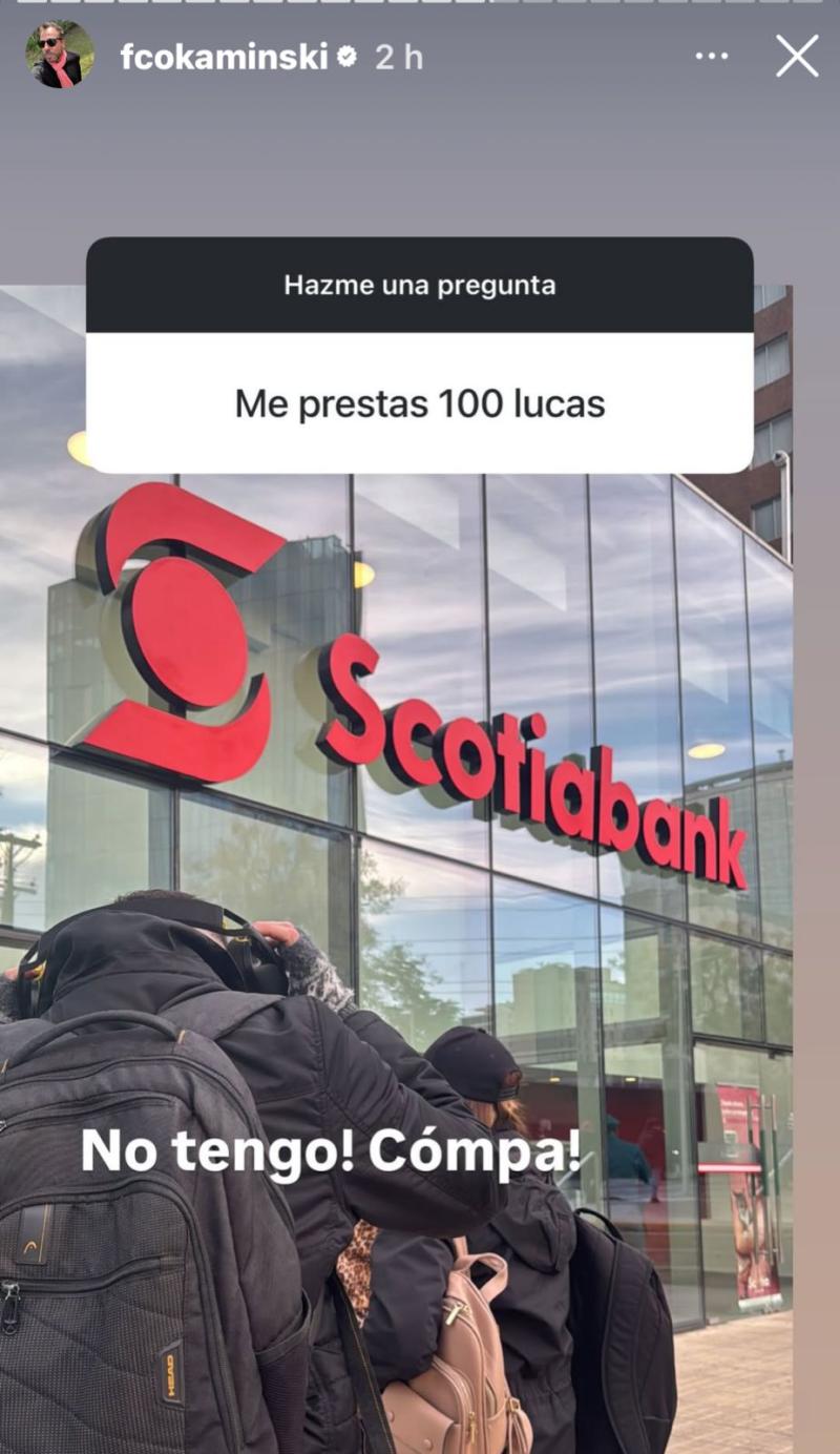 Francisco Kaminski responde en Instagram