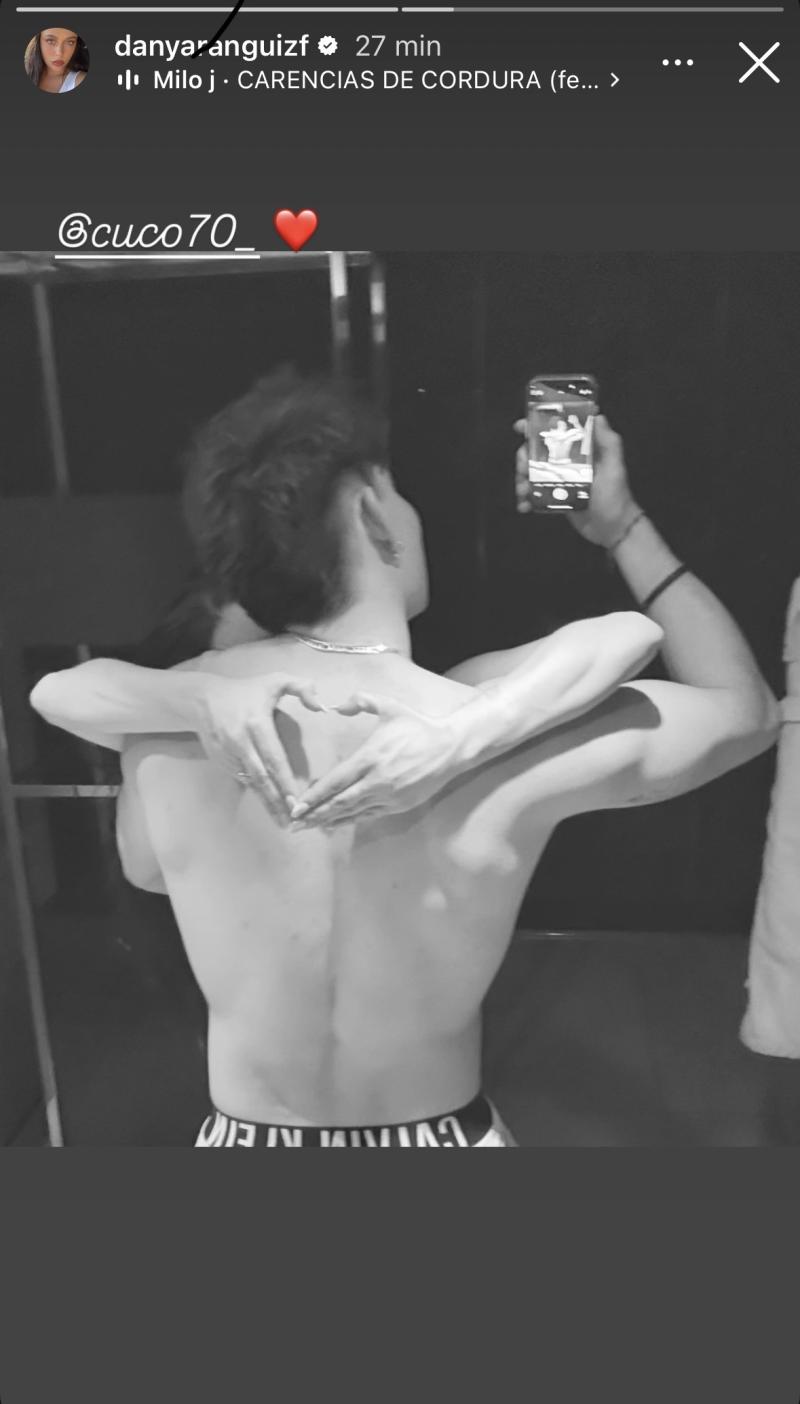 Daniela Aránguiz y Cuco Cerda en redes sociales.