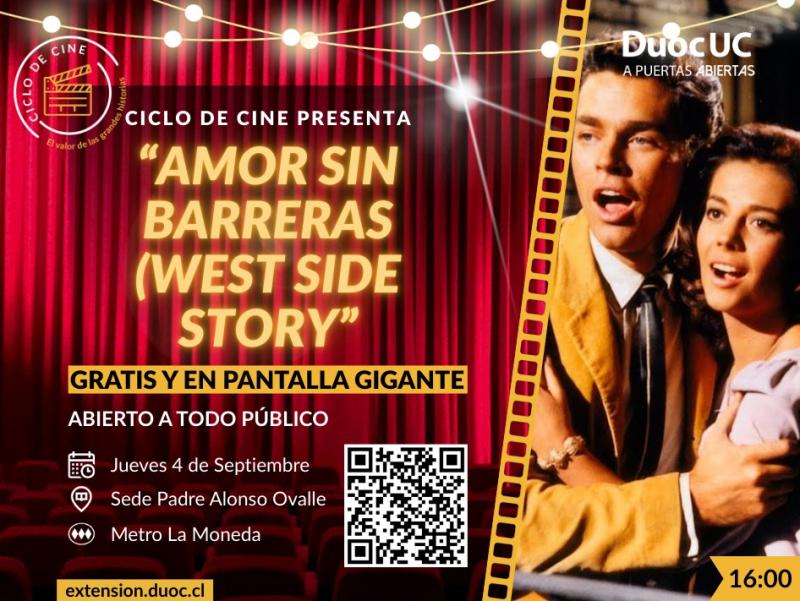 Amor sin barreras en Ciclo de Cine Duoc UC.