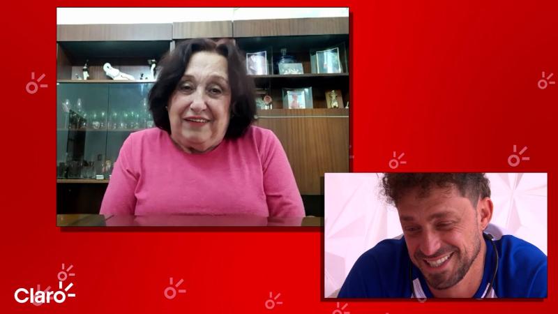 Joche Bibbó y su madre en el Portal Claro