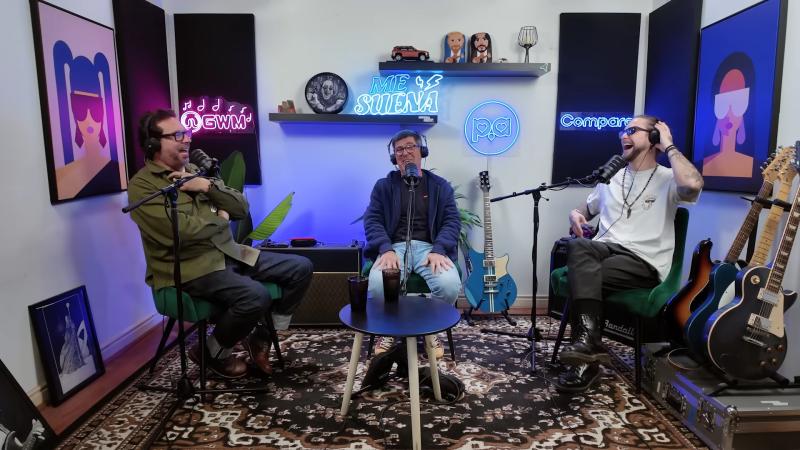 Marcelo Comparini en podcast "Me suena". Créditos: Youtube Jean Philippe Cretton.