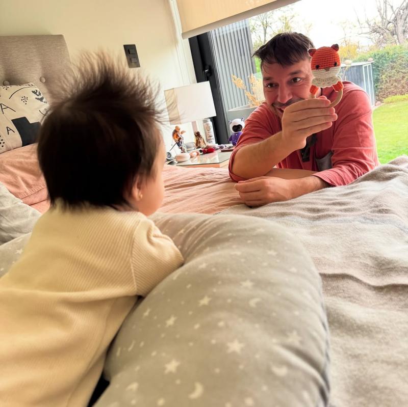 Rodrigo Gallina junto a su hija Martina - Instagram