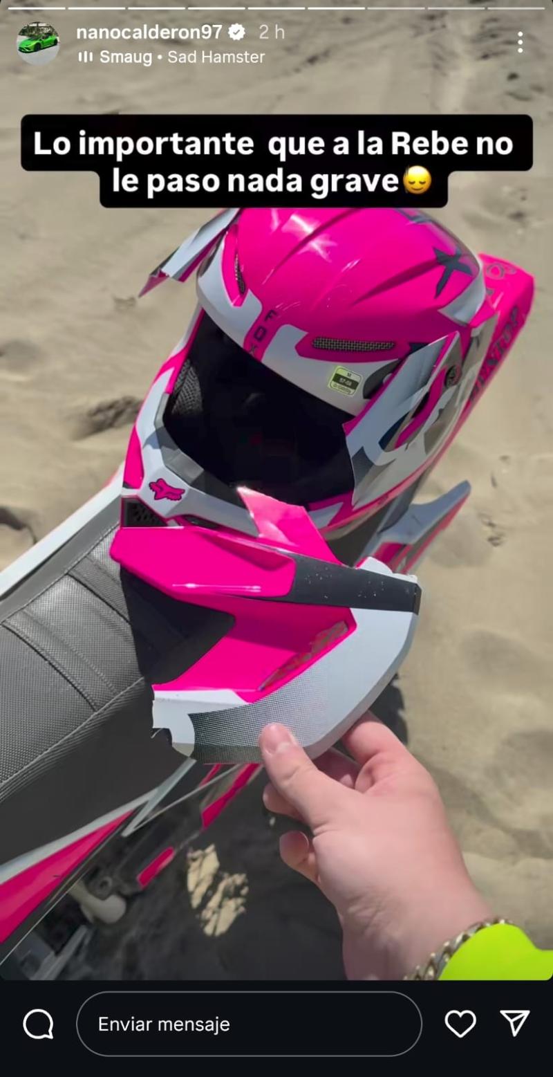 Accidente de Rebeca Naranjo - Instagram