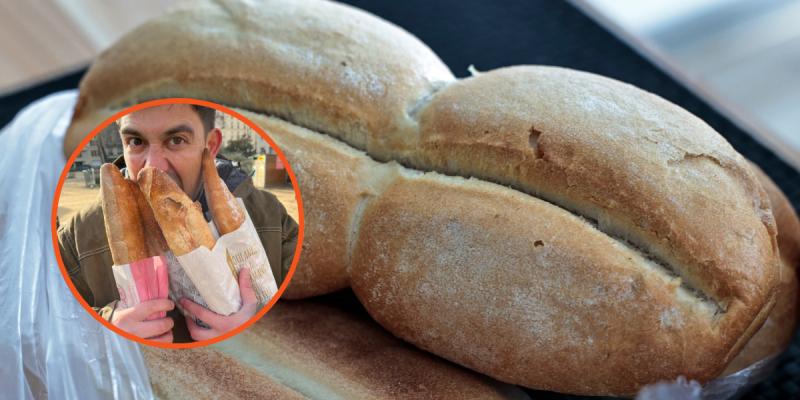 Nicolás Guzmán es un chef chileno conocido como "Hacedor de Pan". Créditos: Instagram / Foto de pan: Agencia Uno.