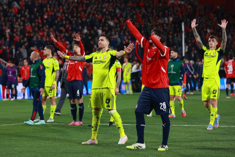 Pablo Galdames comparte video post partido U de Chile vs Independiente - Photosport.