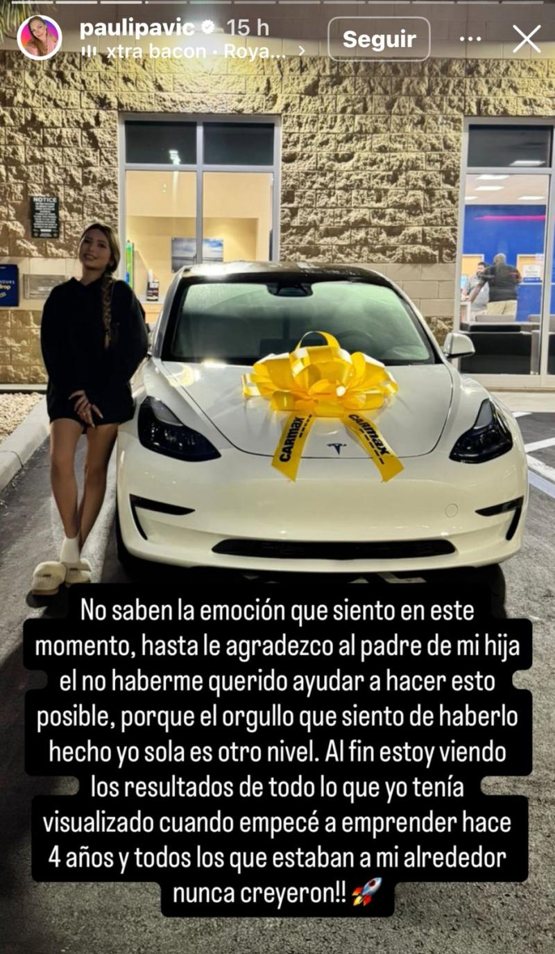 El regalo de Paula Pavic a su hija mayor