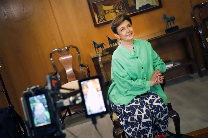 Paulina Urrutia. Créditos: Canal 13.