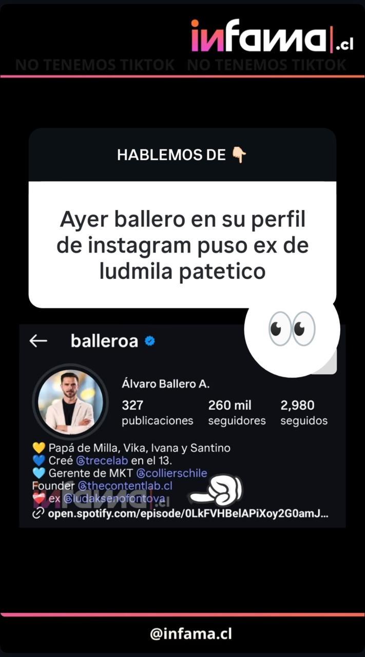 El inesperado detalle que llamó la atención en el perfil de Álvaro Ballero - In Fama