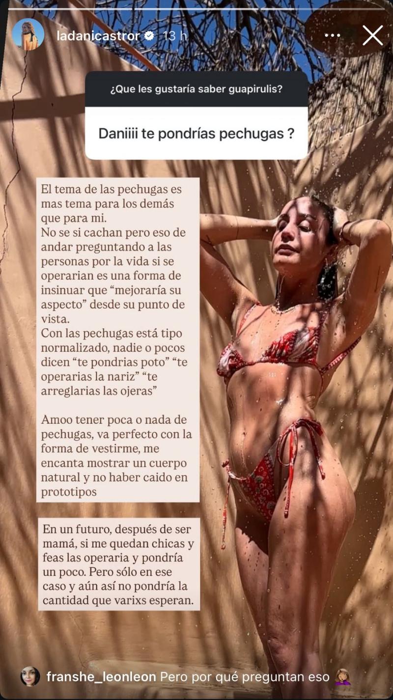 Dani Castro responde a polémico cuestionamiento - Instagram