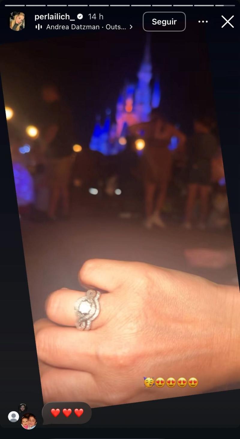 Perla Ilich mostró el anillo que Nino Morales le dio - Instagram