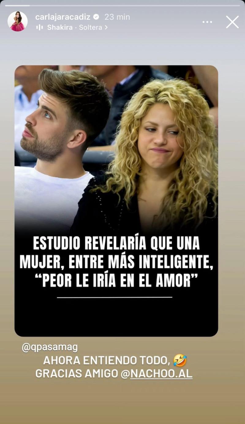 El sarcástico mensaje de Carla Jara tras rumores de reconciliación - Instagram