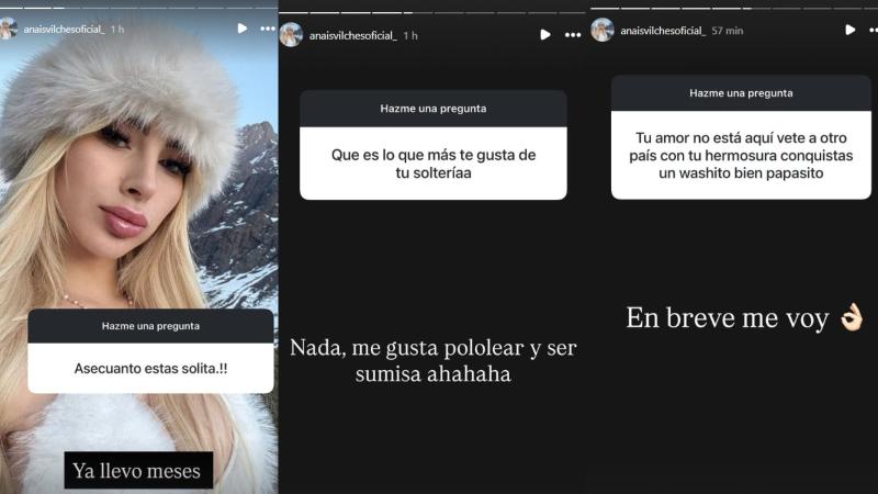 Respuestas de Anaís Vilches - Instagram