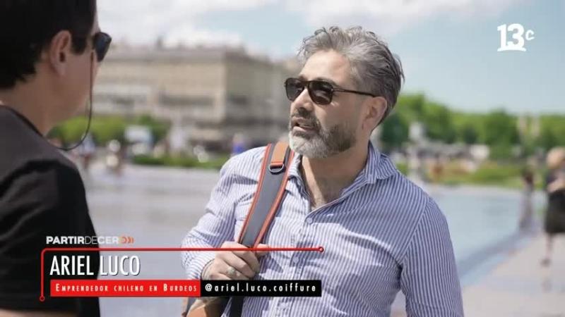 Peluquero chileno en Francia, Ariel Luco. Créditos: 13C