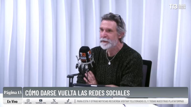 Francisco Melo en "Página 13". Créditos: Tele13 Radio.