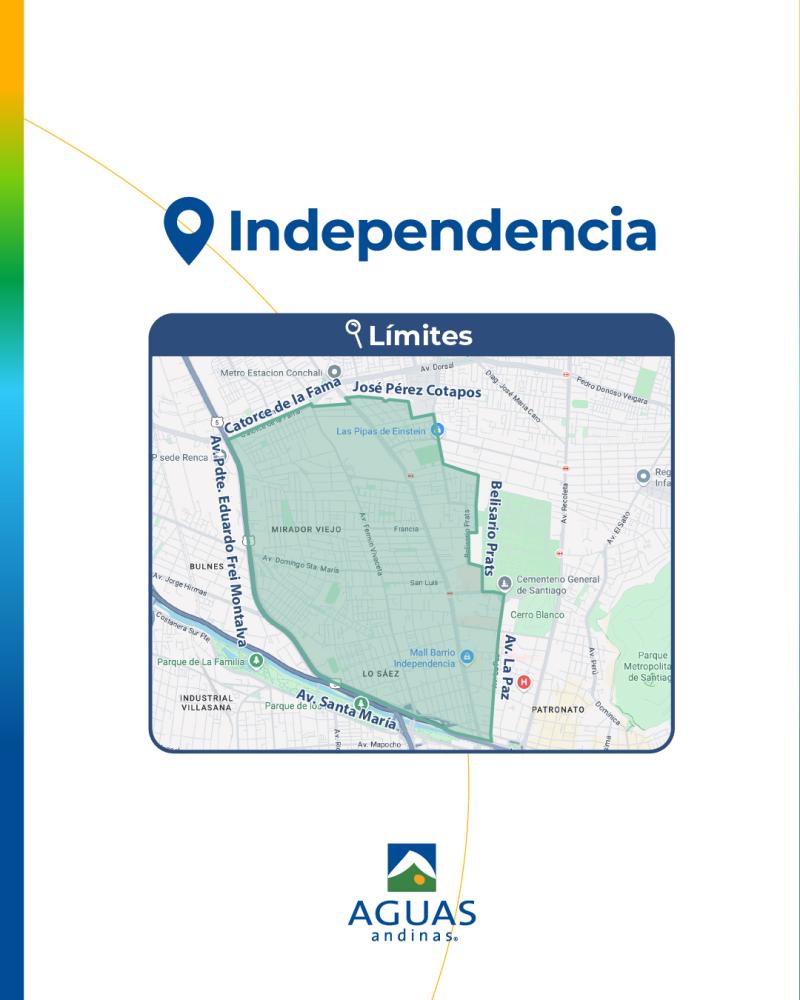 Corte de agua en Independencia - Aguas Andinas