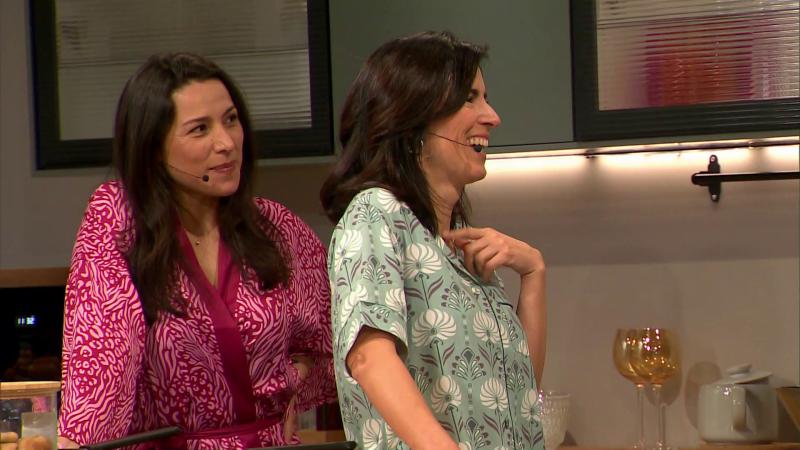 Loreto Aravena y Paz Bascuñán en Despierta. Créditos: 13C