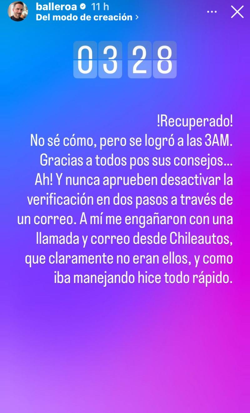 Álvaro Ballero exponiendo a los culpables