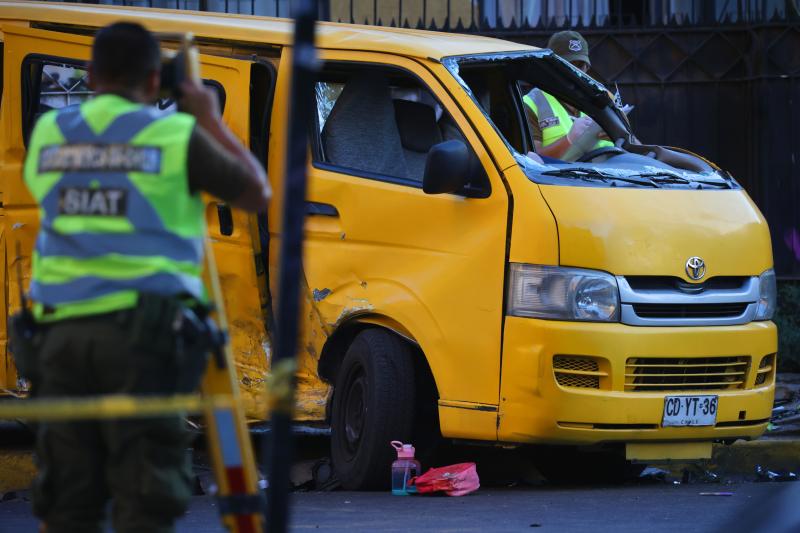 Menor de 12 años muere tras brutal accidente de furgón escolar.