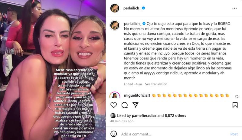 Perla Ilich contra Adriana Barrientos | Instagram