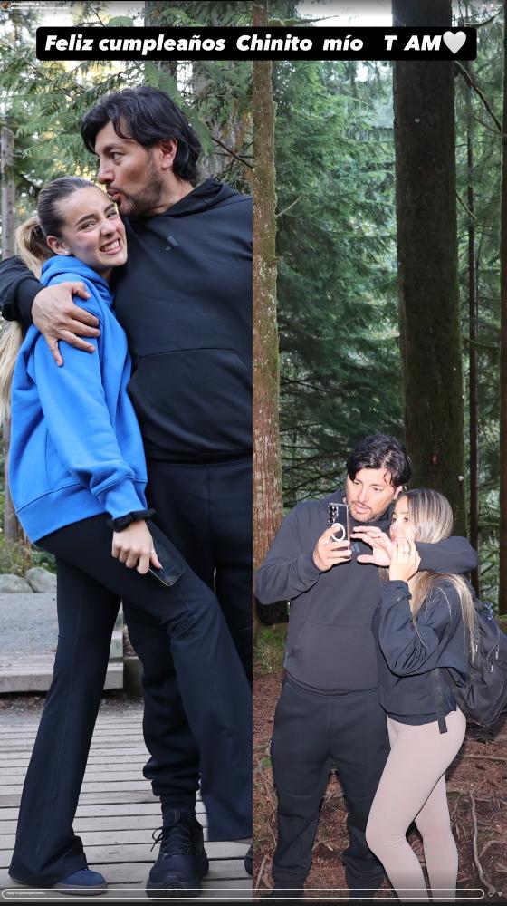 Hija de Paloma Aliaga y Daniel Valenzuela, junto a su tío Cristóbal | Instagram