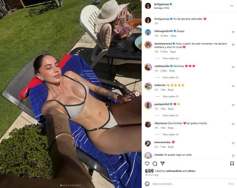 Comentario de Fabio en foto de Fer Figueroa | Instagram