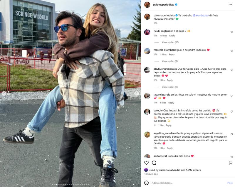 Me Gusta de Daniel Valenzuela a fotos de su hija | Instagram