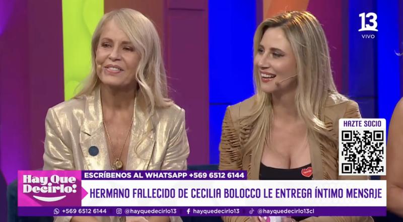Cecilia Bolocco recibe mensaje de su hermano fallecido.