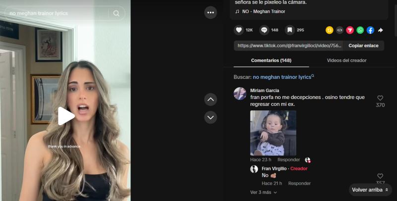 Reacciones al video de Fran Virgilio, exesposa de Karol Lucero - Captura