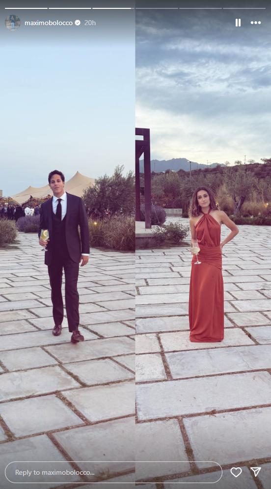 Máximo Bolocco y su amiga | Instagram