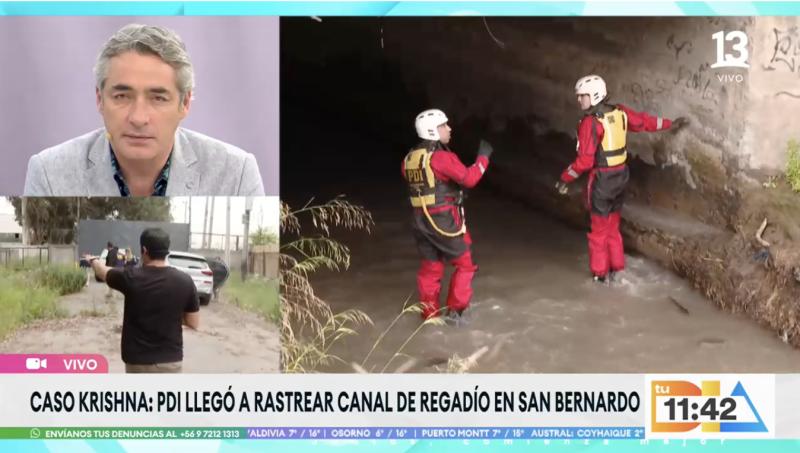 Búsqueda de Krishna Aguilera en canal de San Bernardo.