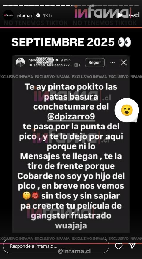 La amenaza de expareja de Fran Maira al futbolista Damián Pizarro - Infama