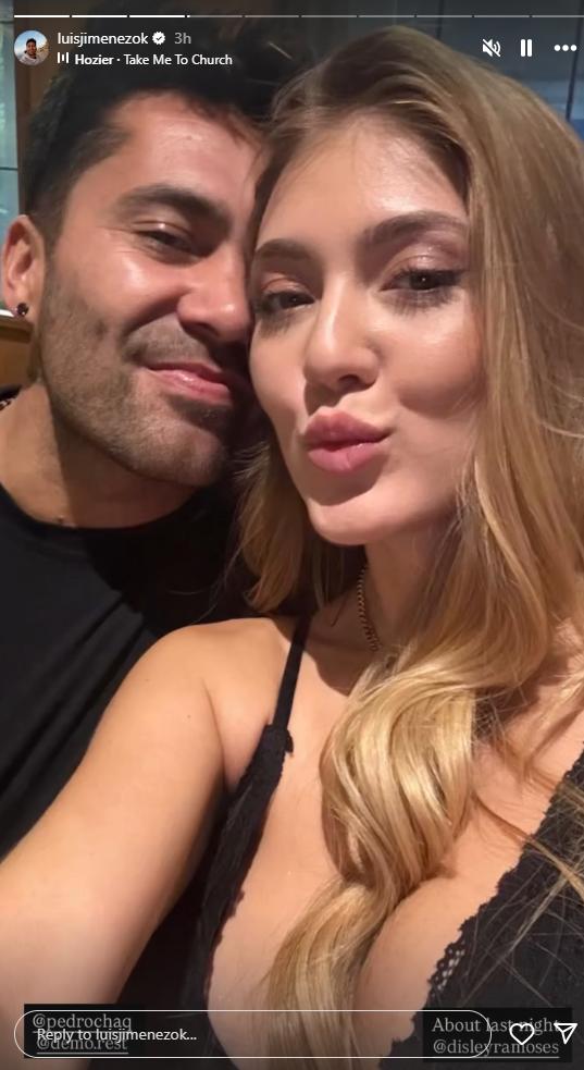 Disley y Luis Jiménez en su cita | Instagram