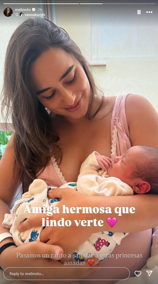 Meli Noto, pareja de Pangal Andrade, recibe una especial visita en la clínica | Instagram