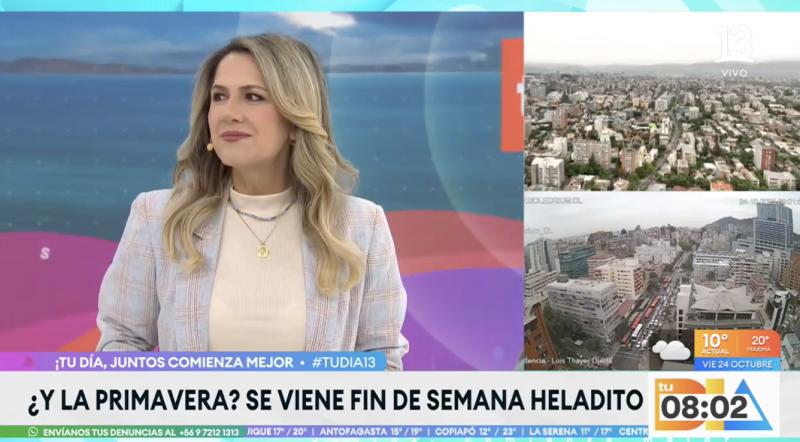 Michelle Adam anuncia un inesperado fenómeno meteorológico para este viernes.