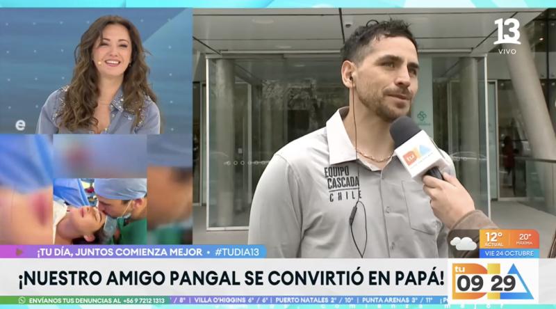 Pangal Andrade habla sobre sus primeros días como papá.