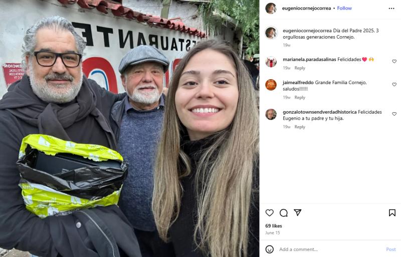 Padre de Fernanda Cornejo | Instagam