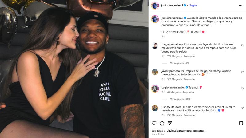 Junior Fernandes tiene nueva pareja - Instagram
