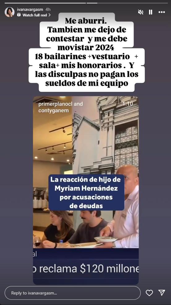 "Funa" contra Myriam Hernández | Instagram