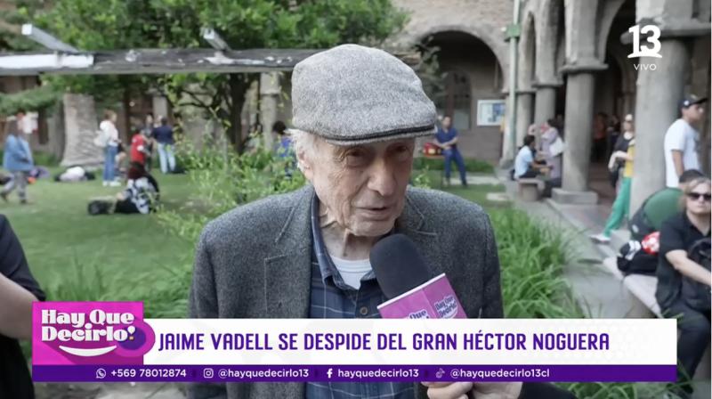 Jaime Vadell despide a su amigo Héctor Noguera.