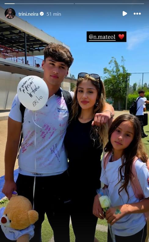 Mateo Neira salió de 4to medio - Instagram