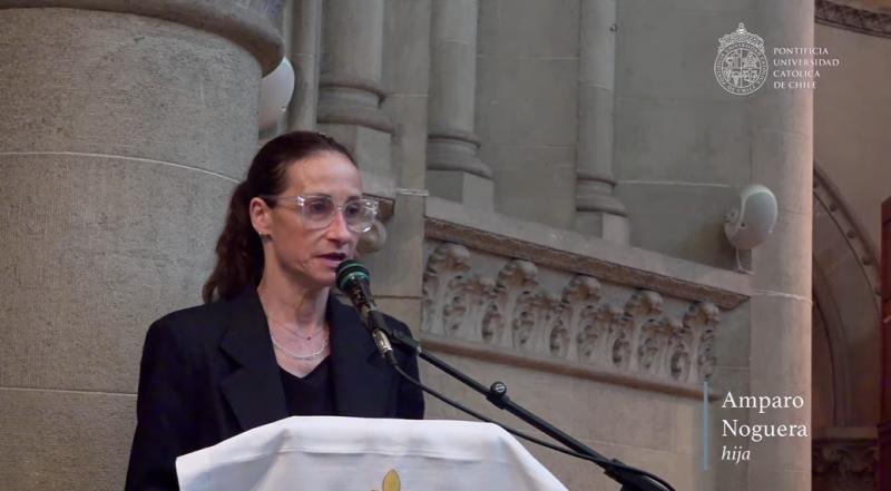 Amparo Noguera, hija de Héctor Noguera