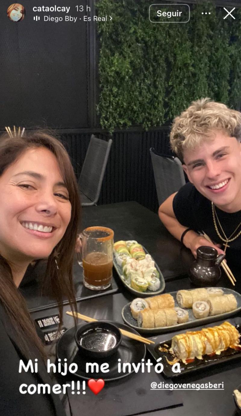 La foto de Catalina Olcay junto a Diego Venegas