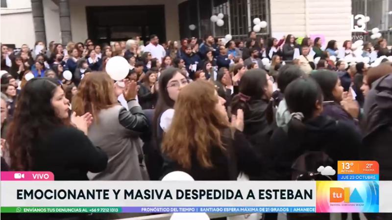 Emocionante despedida de Esteban Hermosilla en su colegio - Tu Día