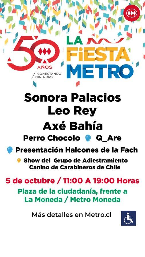 Metro celebra sus 50 años este domingo