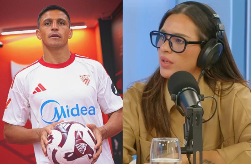 Gianella Marengo y Alexis Sánchez